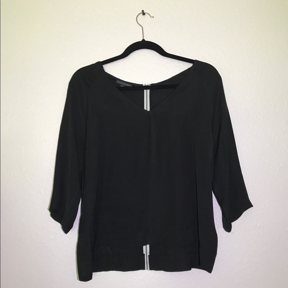 Black Flowing Blouse