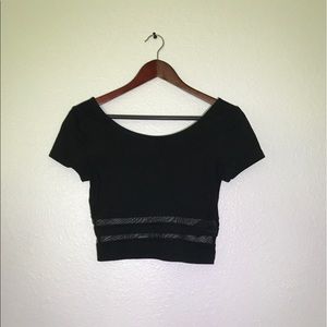 Black Crop Top