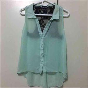 Mint button down