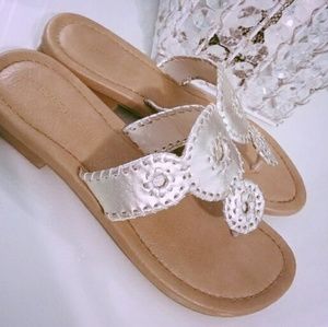 Silver sandals