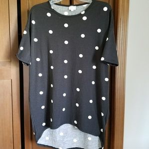 XXS Irma black with white and red polka dots