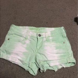 Green shorts