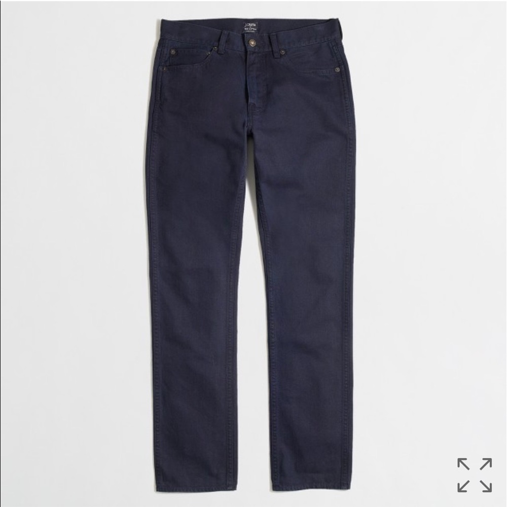J.crew Factory Sutton garment-dyed jean 38/32 NAVY