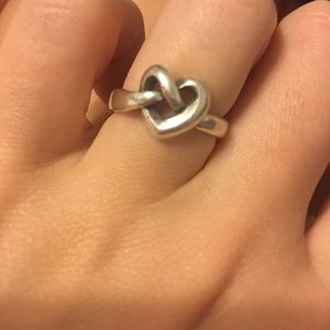 James Avery Heart knot ring