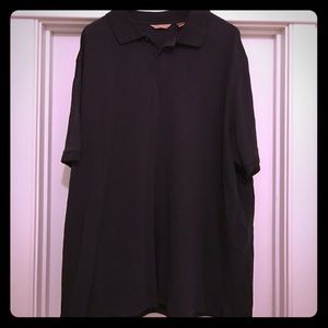 Roundtree and Yorke Men's Black Polo 4XLT