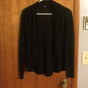 A black cardigan