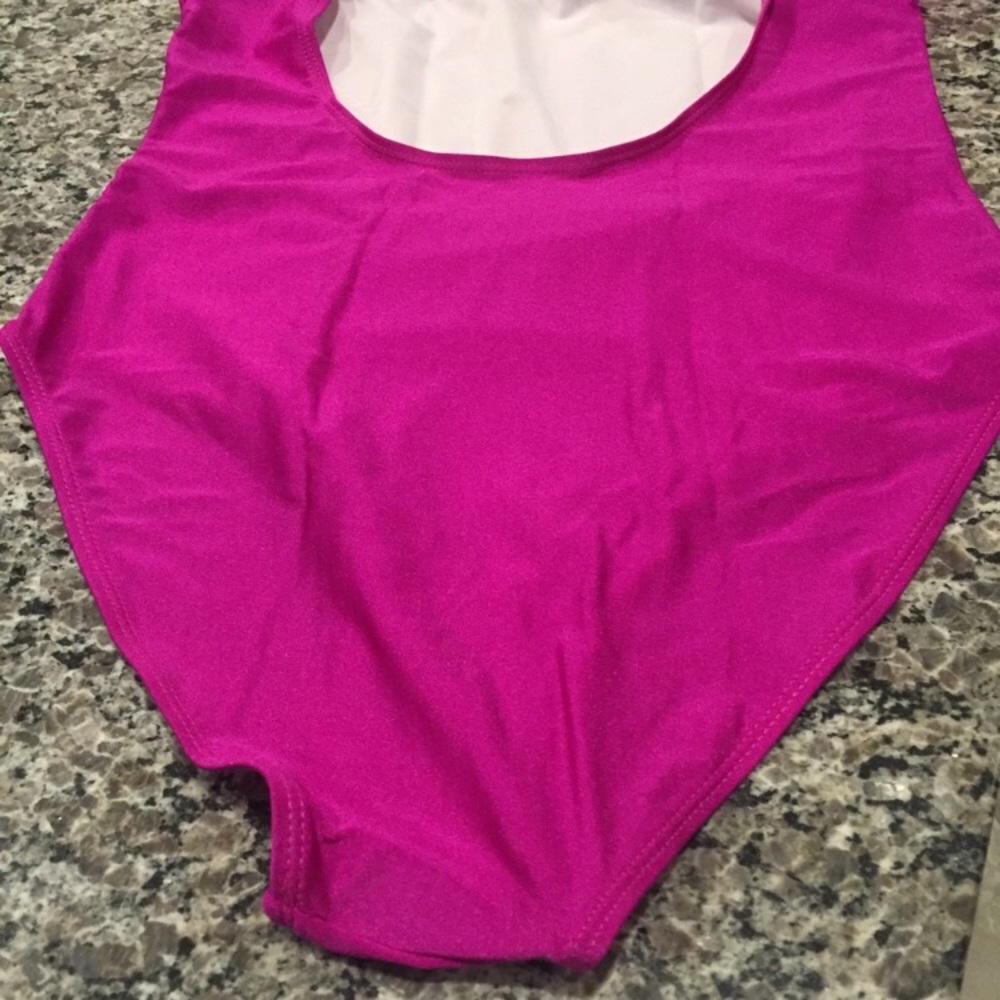 XL Fushia IF LOST PLEASE RETURN Swimsuit - Picture 3 of 6