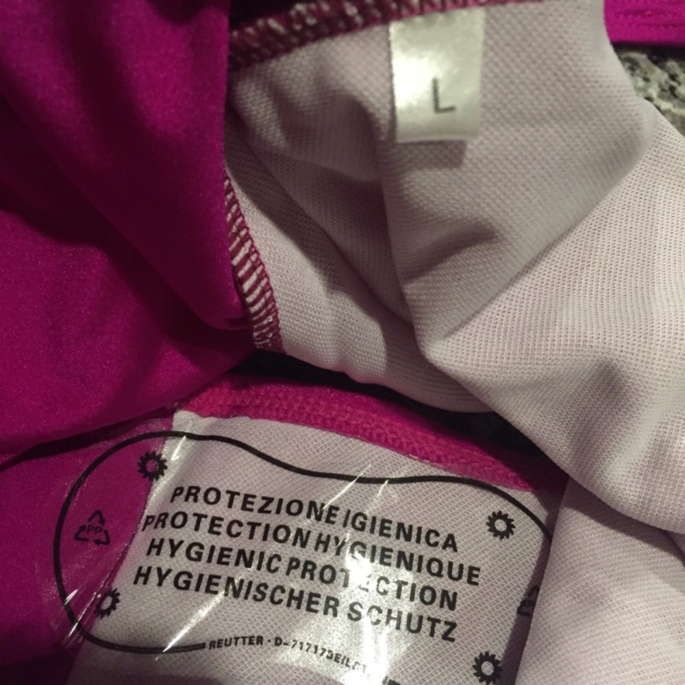 XL Fushia IF LOST PLEASE RETURN Swimsuit - Picture 4 of 6