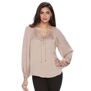 Jennifer Lopez Lace-Up Top