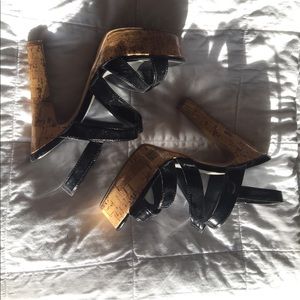 City Streets black platform heels