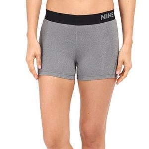 Grey Nike Pro Spandex Shorts size M / 4 in inseam