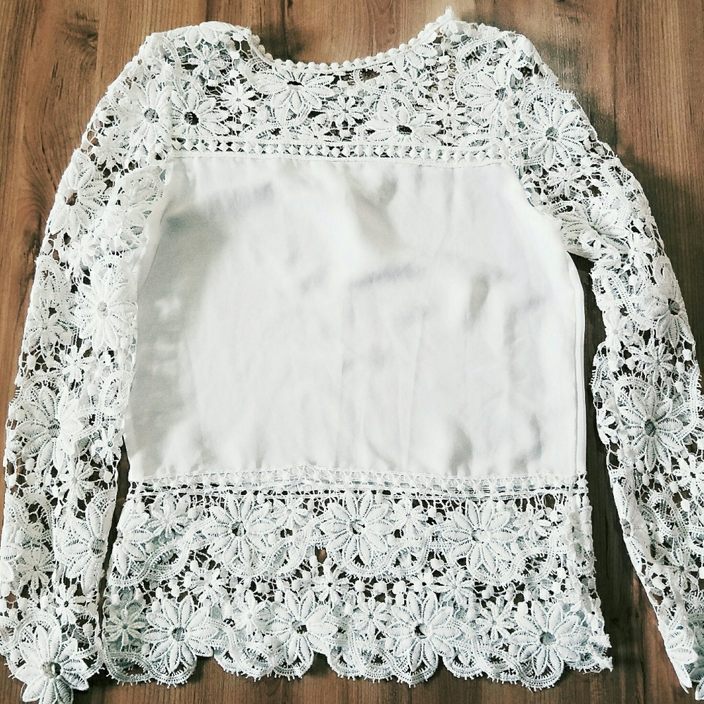 White lace top