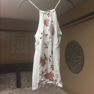 White floral top