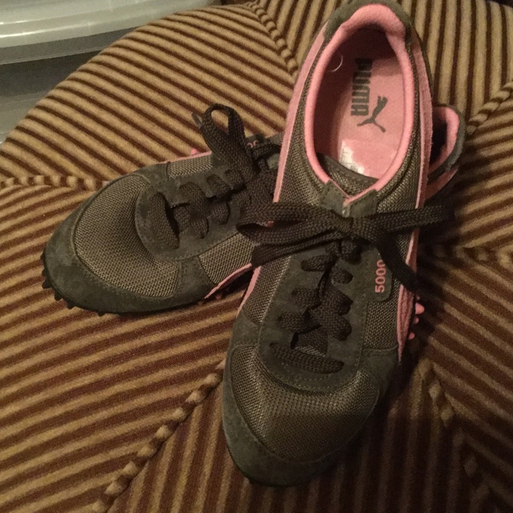 Puma Pink & Green Sneakers