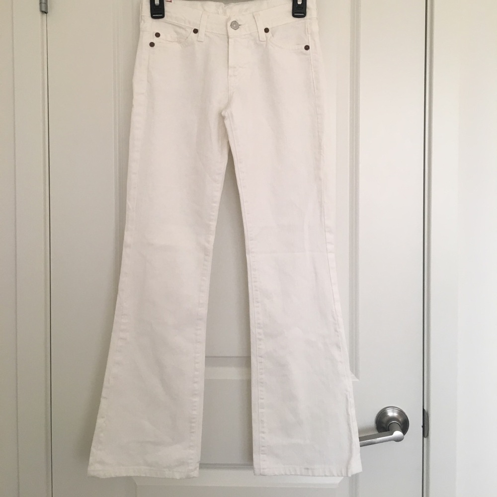 7 for all mankind white jeans