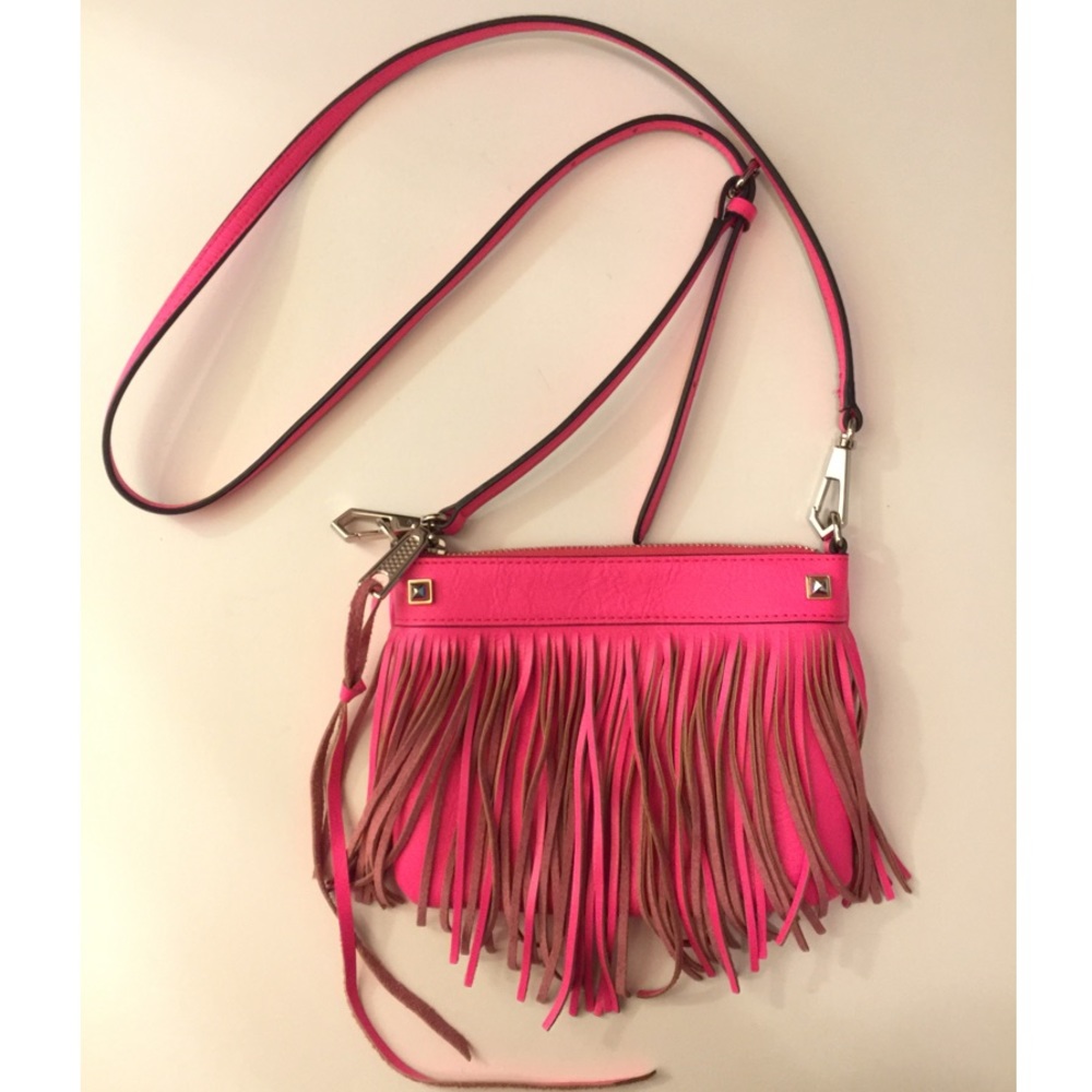 Rebecca Minkofff mini fringe cross body bag