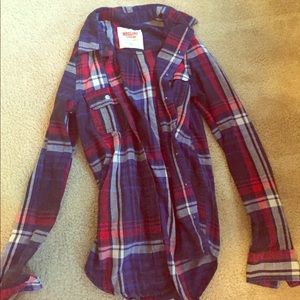 XS mossimo plaid shirt