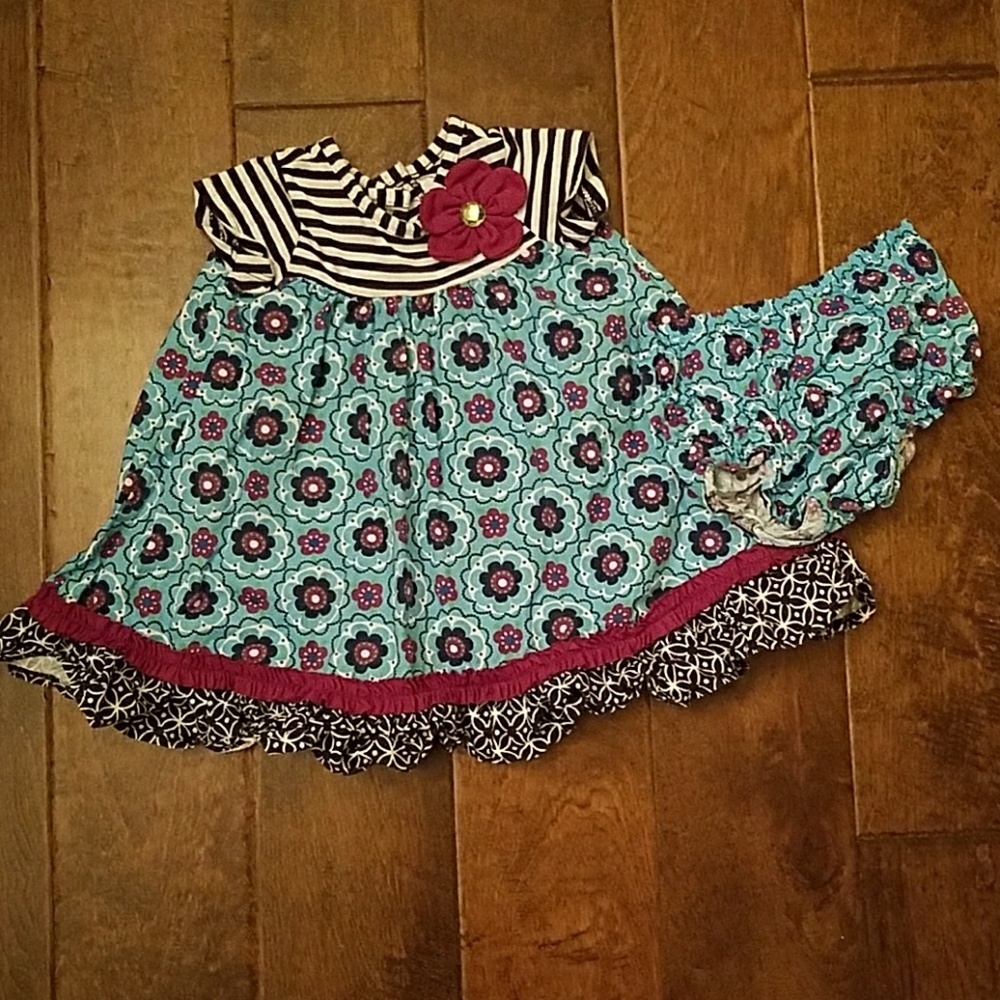 Rare Editions Dress with Bloomers