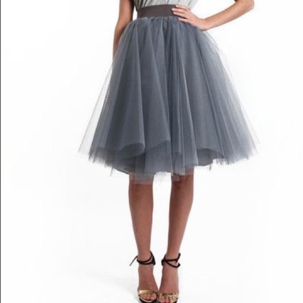 Grey tulle skirt worn twice