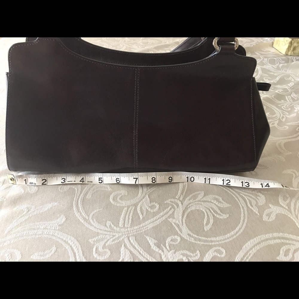 🎁 MONSAC Original SATCHEL Dark Brown Leather