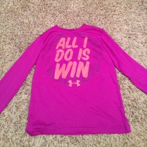 Pink Under Armor long sleeve shirt