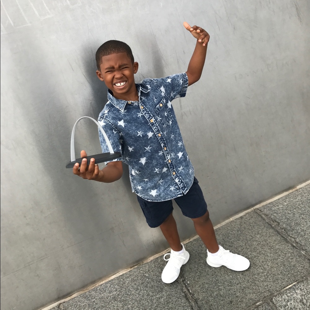 Boys Star Demin Button Up