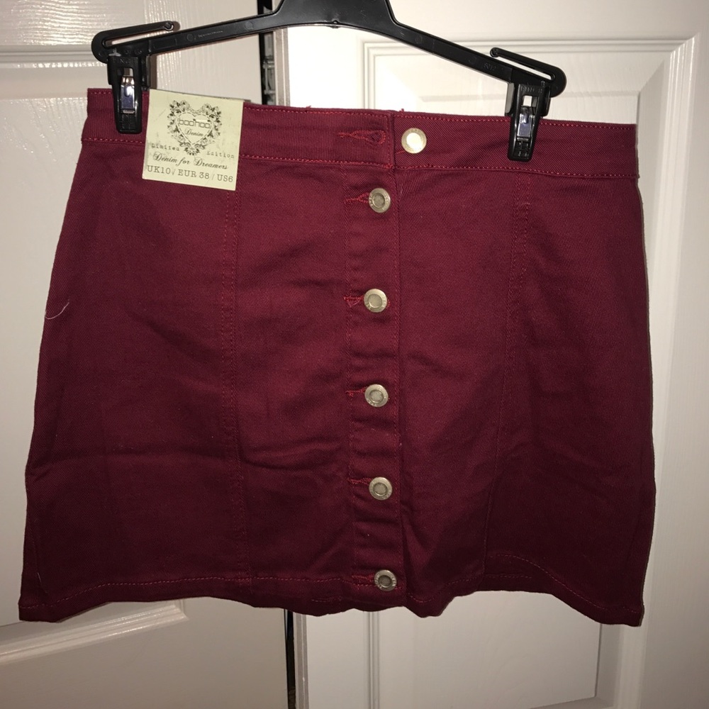 Maroon skirt