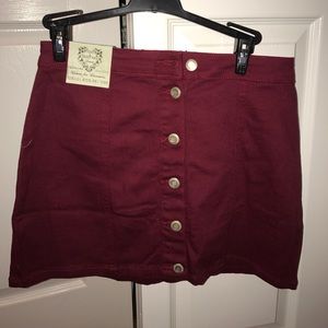 Maroon skirt