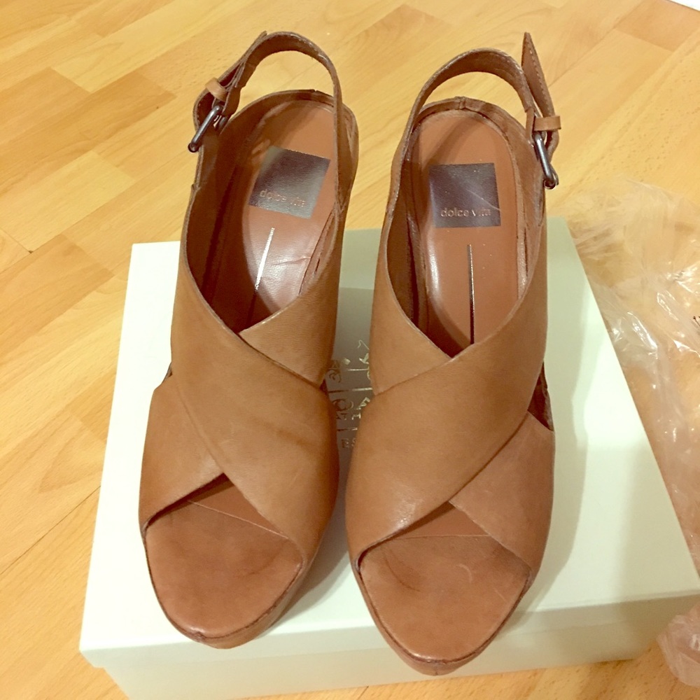 Dolce Vita - Julie - Tan Leather Covered Wedge