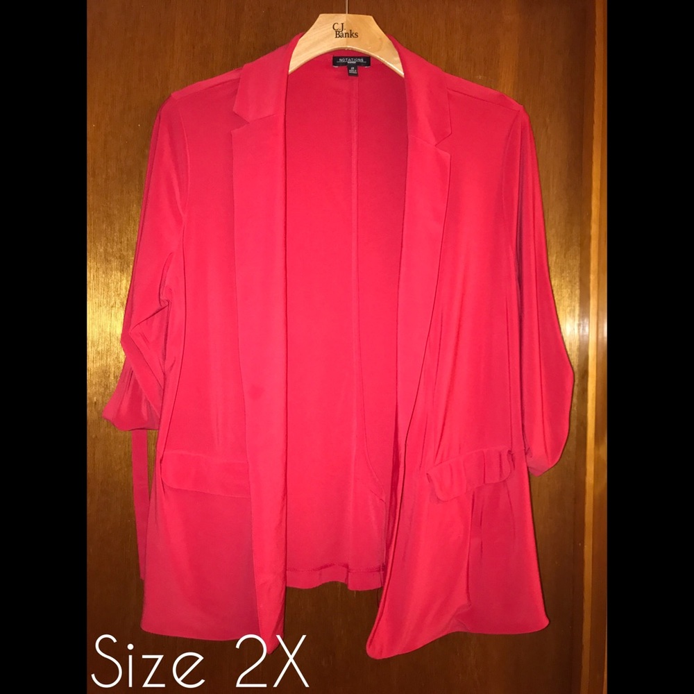 Red Stretch Blazer