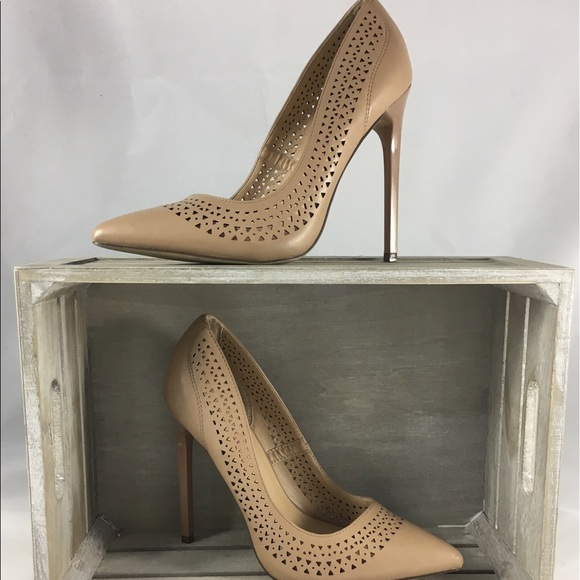 JustFab Shoes - JustFab Nude Heels