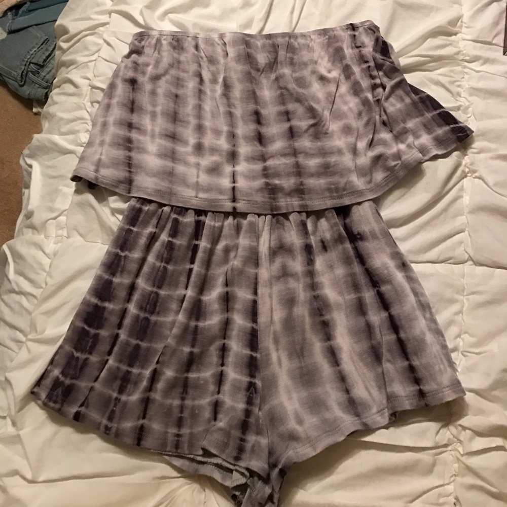strapless romper