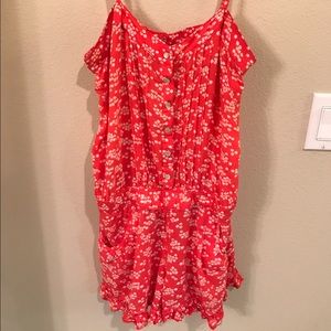FREE PEOPLE Floral Romper Size XS