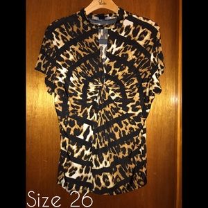 Leopard Knot Top