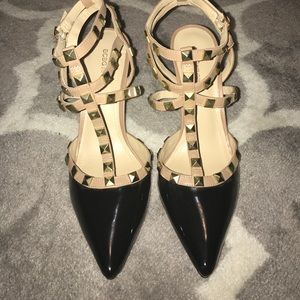 BCBGeneration Pointy Toe Studded Pumps 9