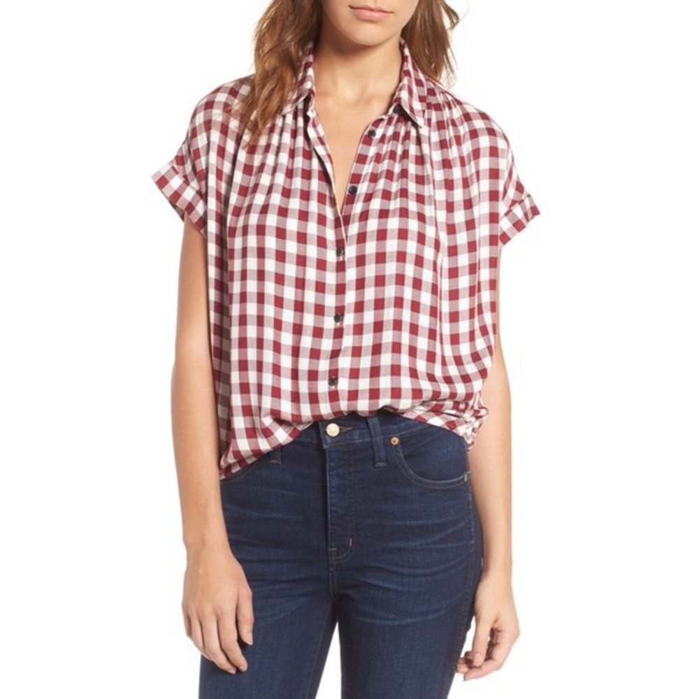 Madewell gingham shirt NWT