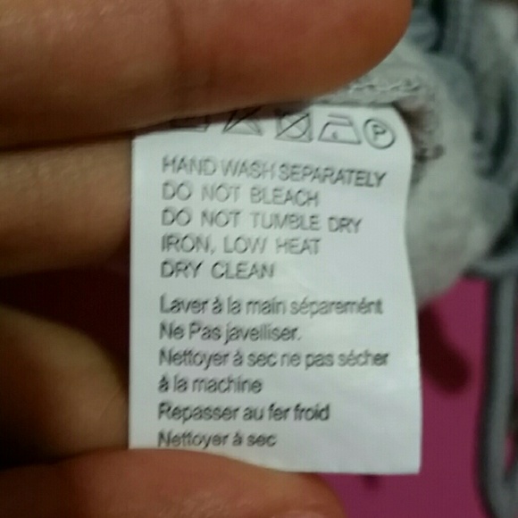 One day petite gray laced sweatshirt - Picture 6 of 6