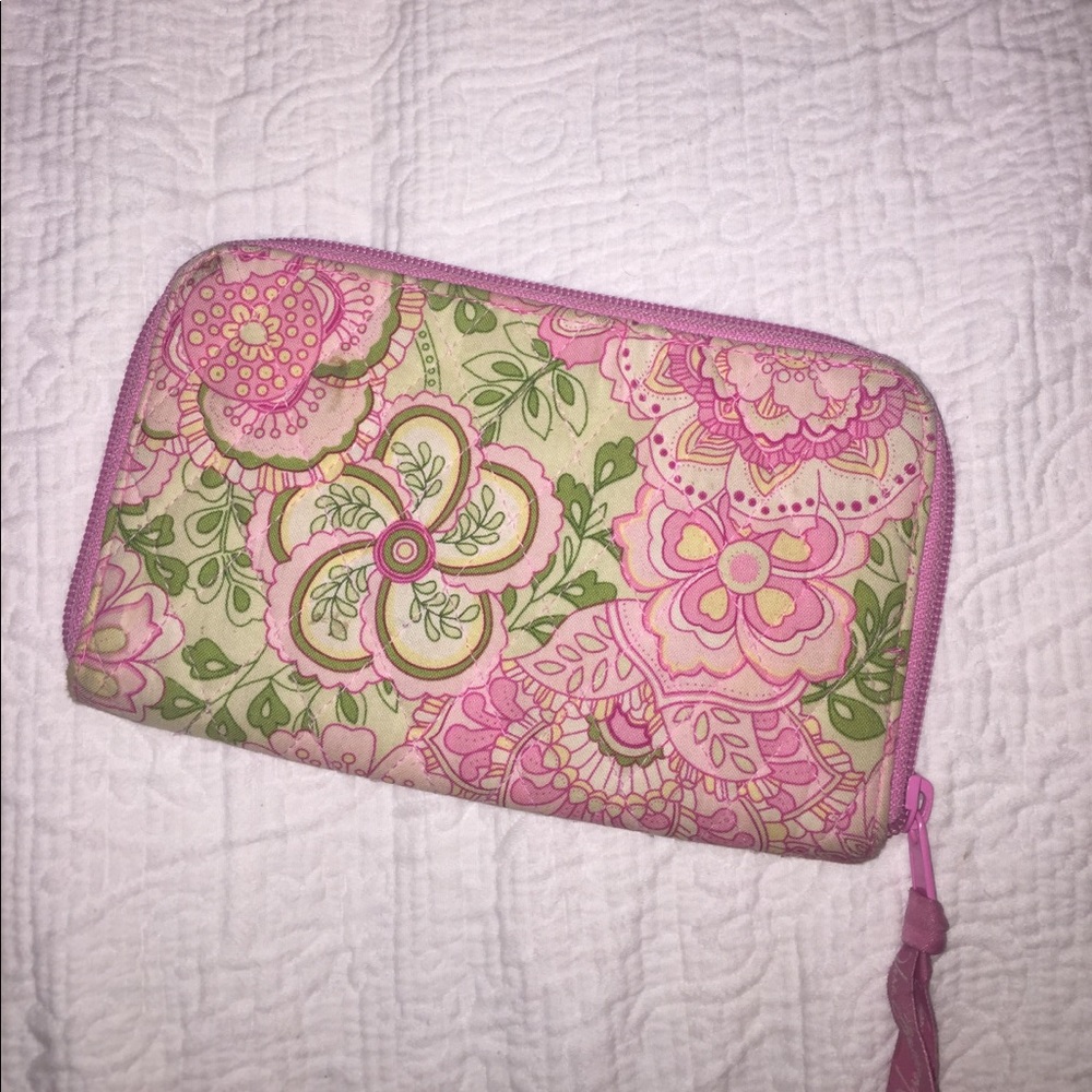 Vera Bradley Petal Pink Zip Around Wallet