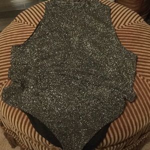 H&M Silver Bodysuit (NEW)
