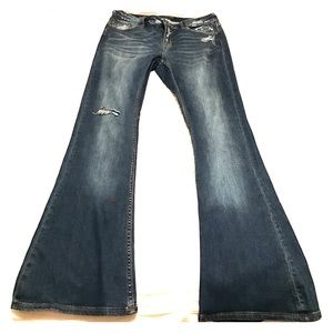 Vigoss flare destroyed jeans