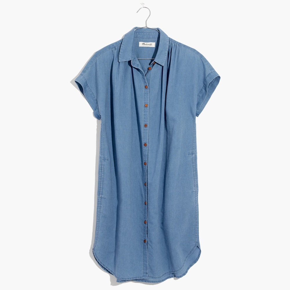 Madewell indigo central shirtdress NWT
