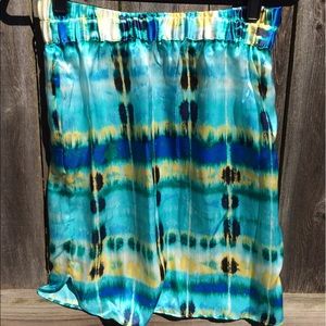 Banana Republic Silk Watercolor Skirt