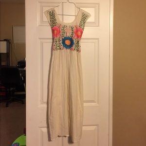Embroidered Floral Dress