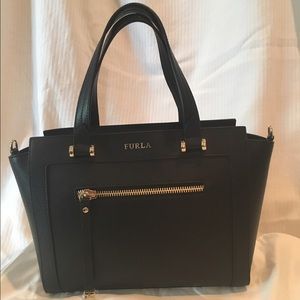 Furla Ginevra Medium Saffiano Satchel Bag