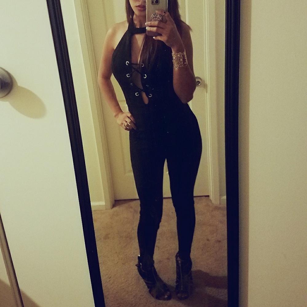 One piece pant jumpsuit