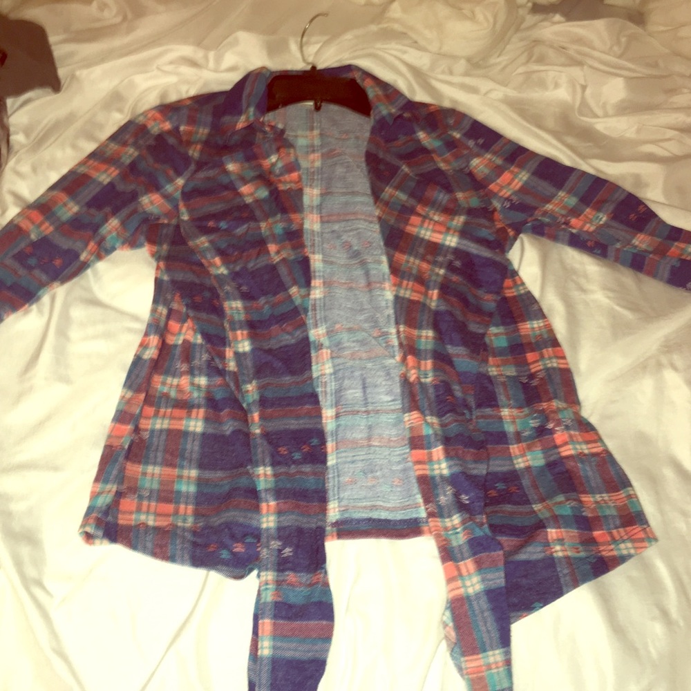 Pastel colored flannel Blouse