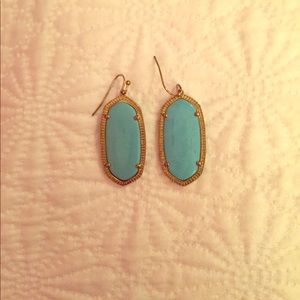 Kendra Scott Elle Earrings in Turquoise + Pouch