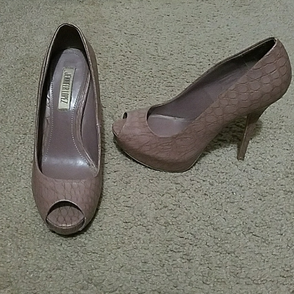 Jennifer Lopez Dusty Rose High Heels