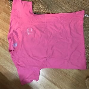 Pink guy Harvey shirt