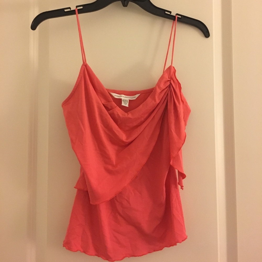 Coral Diane von furstenberg top
